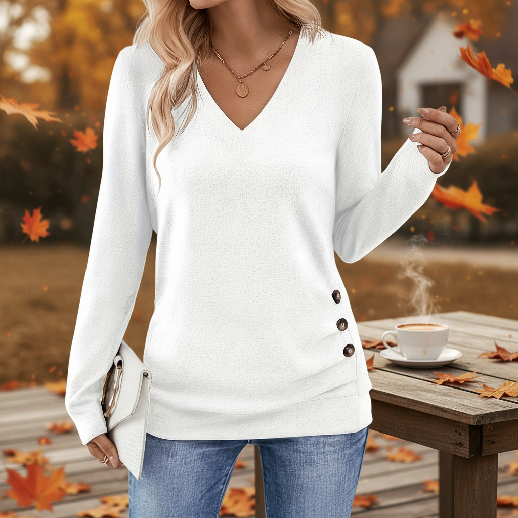 Women’s V-Neck Jumper| Casual
