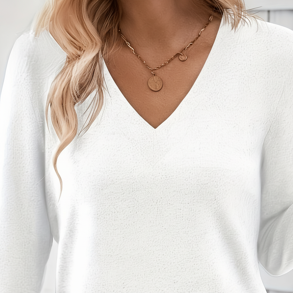 Women’s V-Neck Jumper| Casual