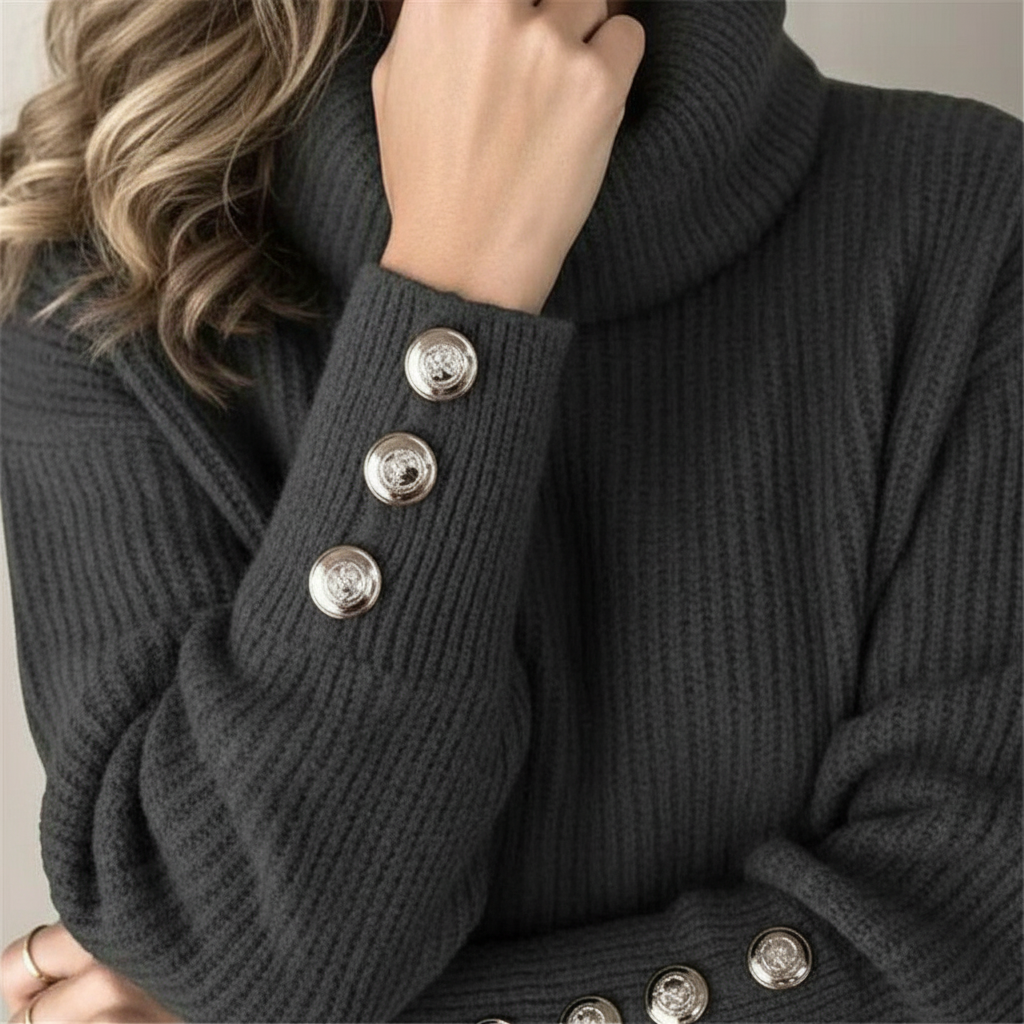 Women’s Ribbed Cowl Neck Jumper | Winter