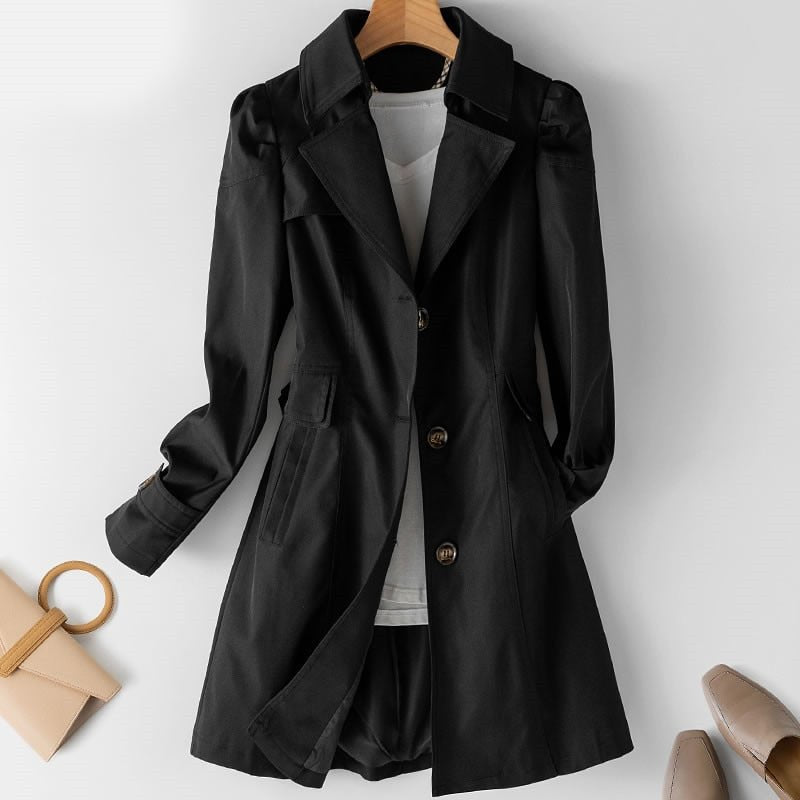 Women's Fit-and-Flare Trench Coat | Single-Breasted