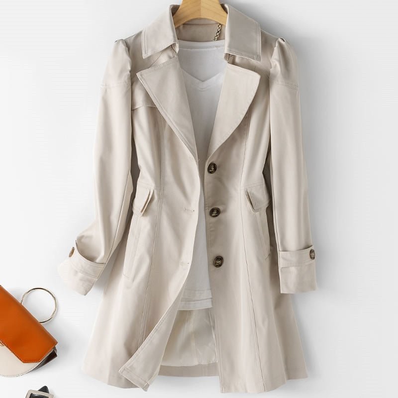 Women's Fit-and-Flare Trench Coat | Single-Breasted
