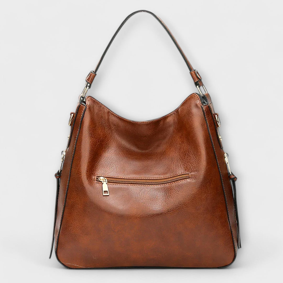 Women's Large Shoulder Bag | Multi Zip
