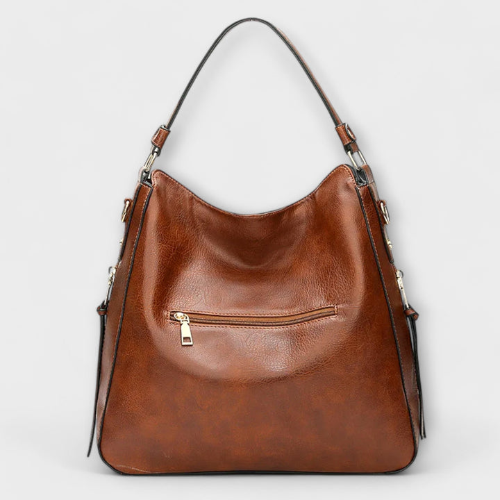 Women's Large Shoulder Bag | Multi Zip