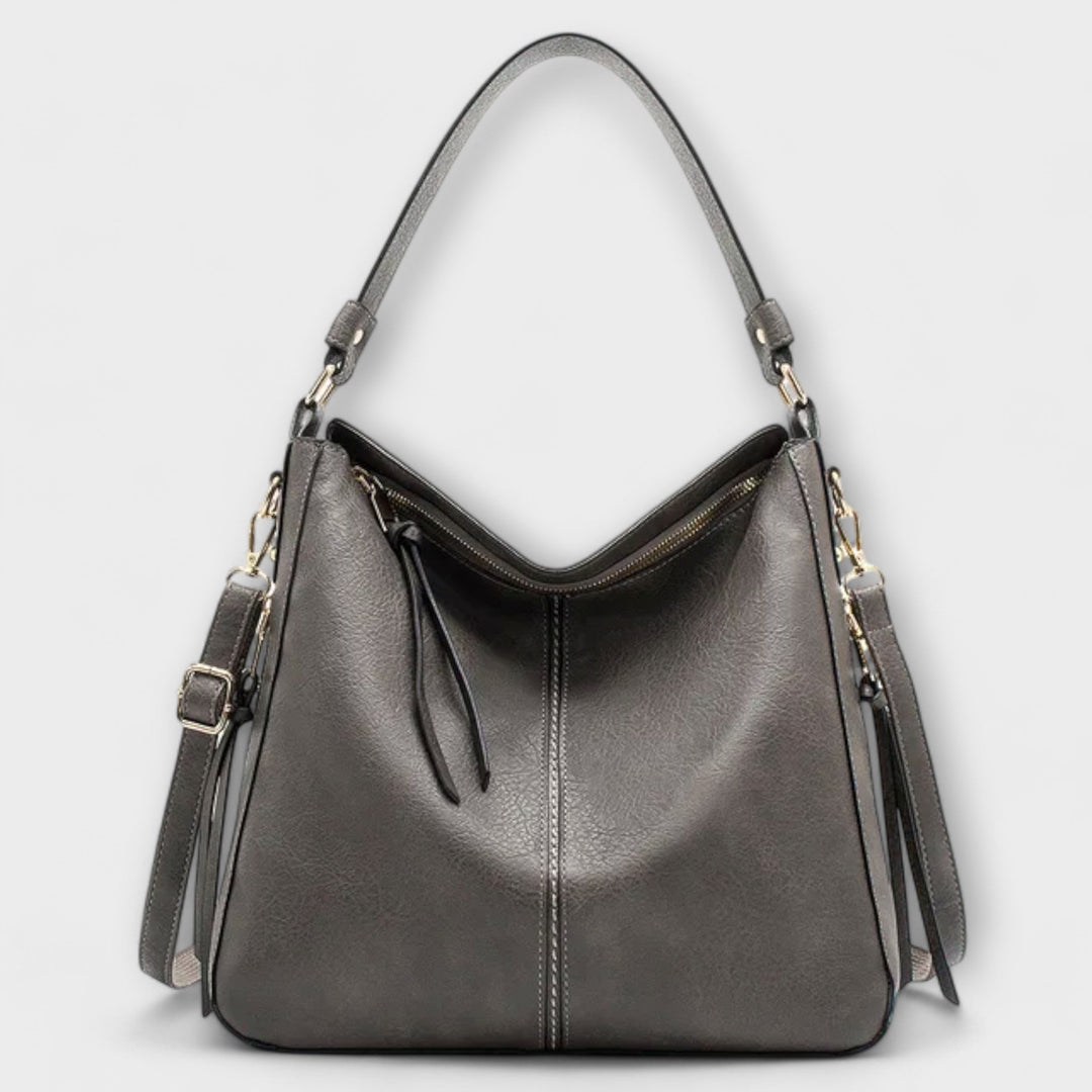 Women's Large Shoulder Bag | Multi Zip