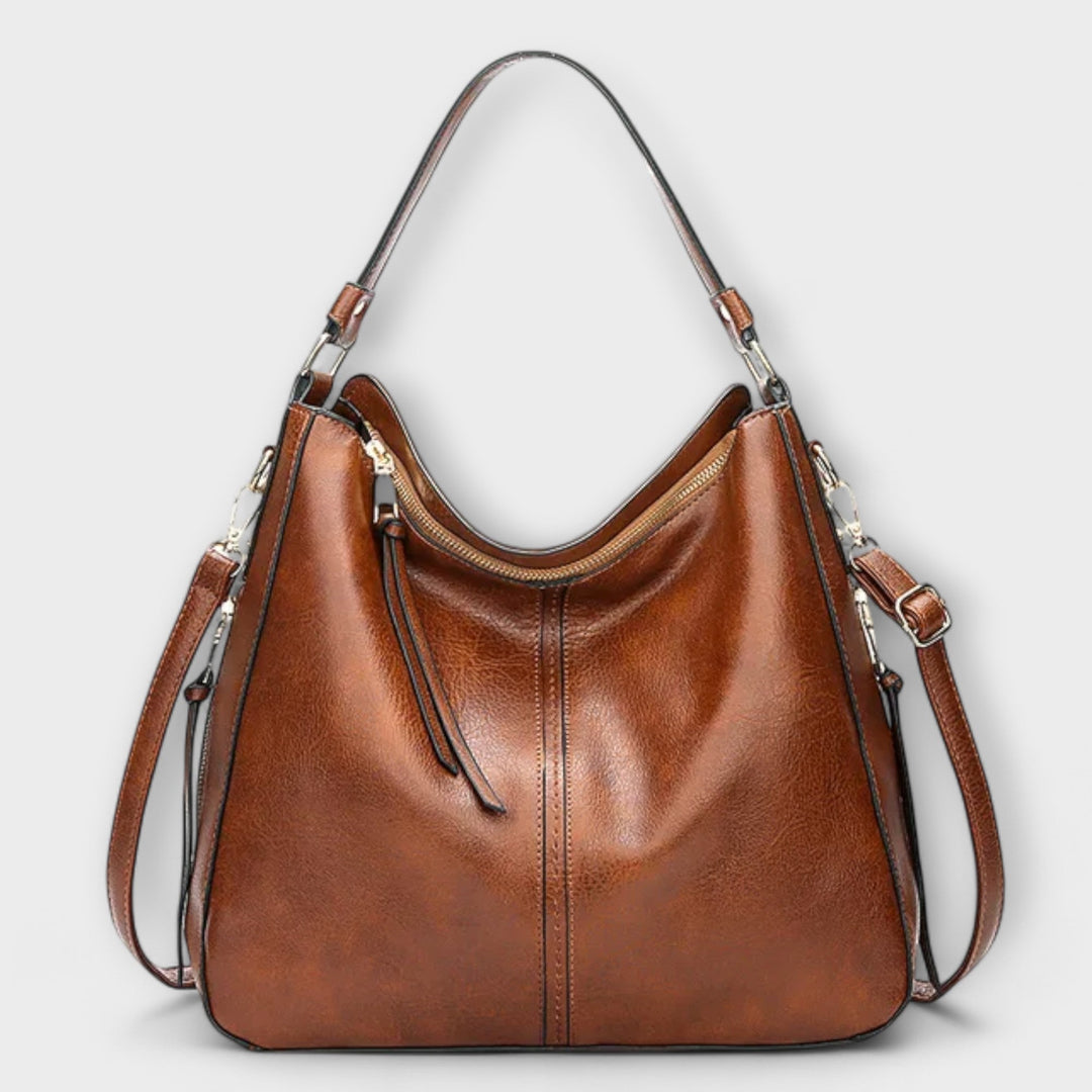 Women's Large Shoulder Bag | Multi Zip