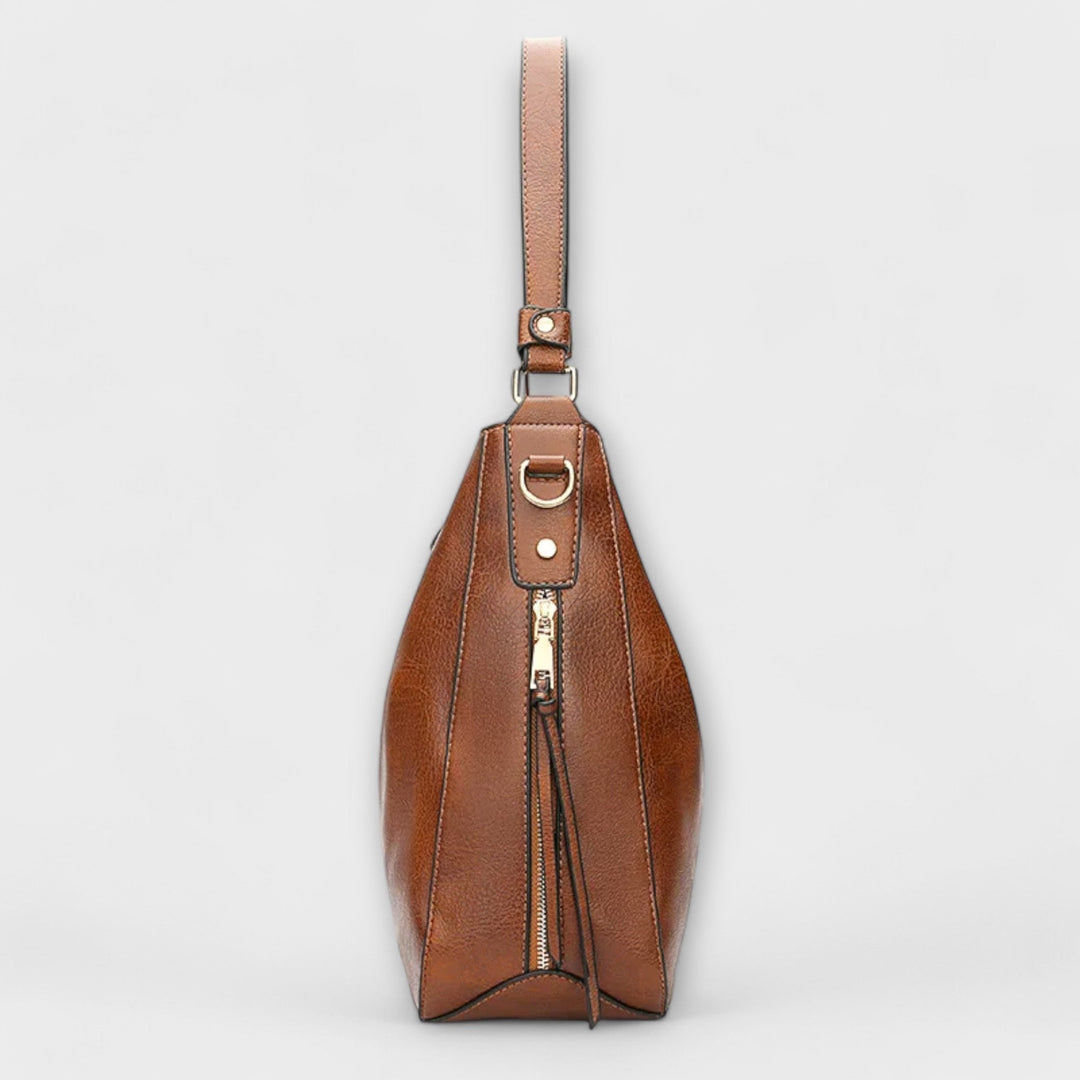 Women's Large Shoulder Bag | Multi Zip