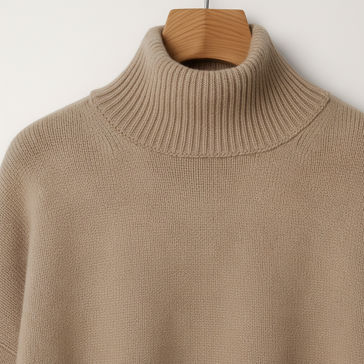 Women’s Oversized Turtleneck Jumper | Dropped Shoulders
