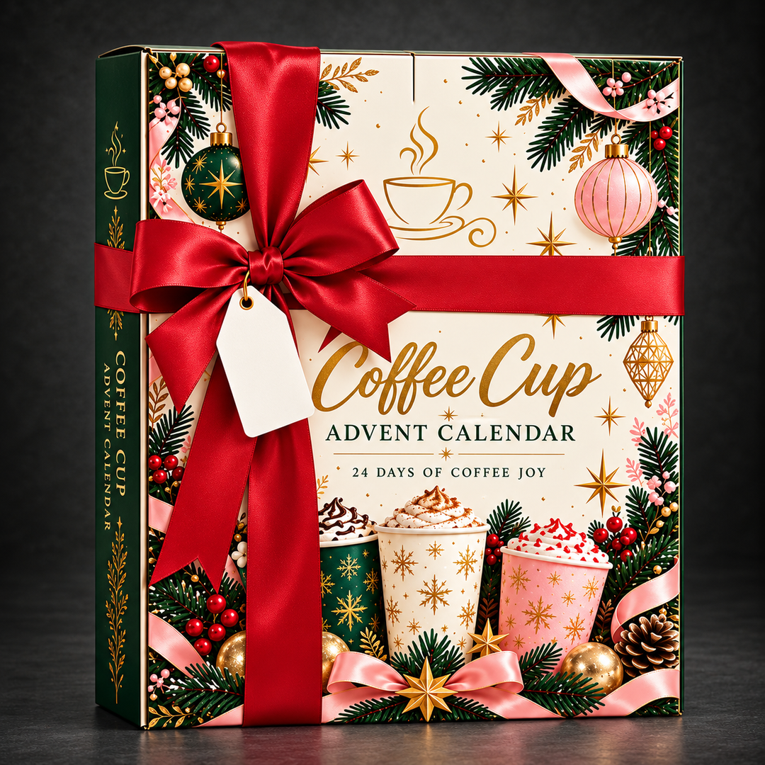 24 Days Mini Coffee Cup Keychains Advent Calendar | Christmas