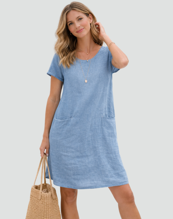 Women's Casual Loose Dress with Pockets | Mini