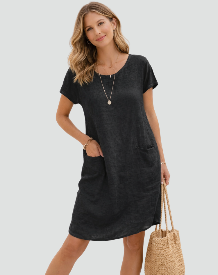 Women's Casual Loose Dress with Pockets | Mini