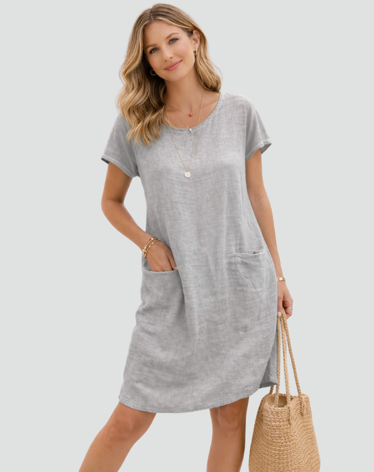 Women's Casual Loose Dress with Pockets | Mini