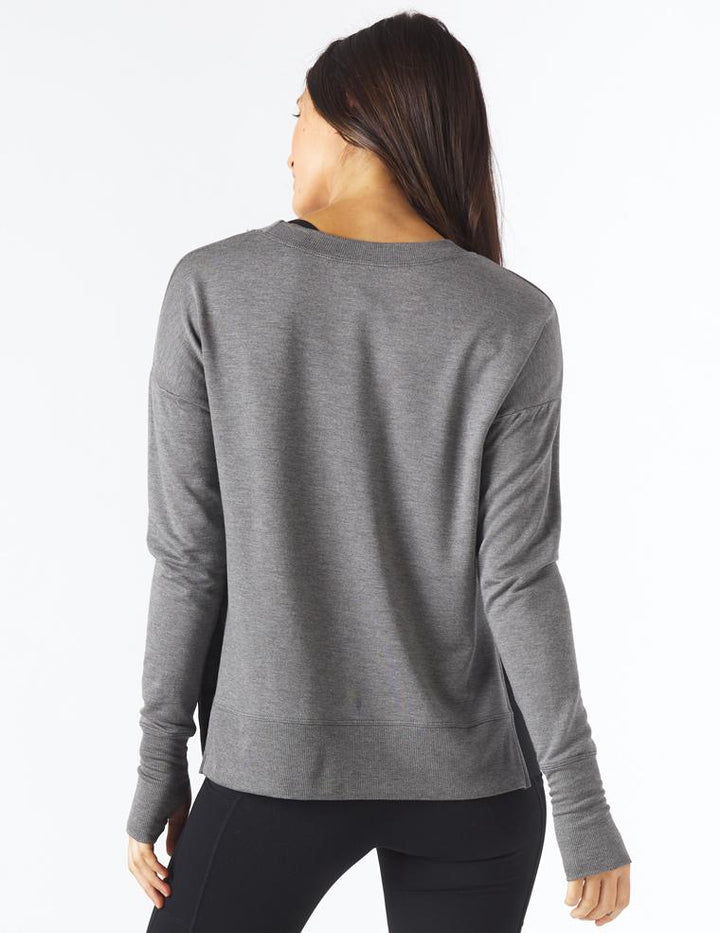 Women’s Crew Neck Long-Sleeve Jumper | Side Slit