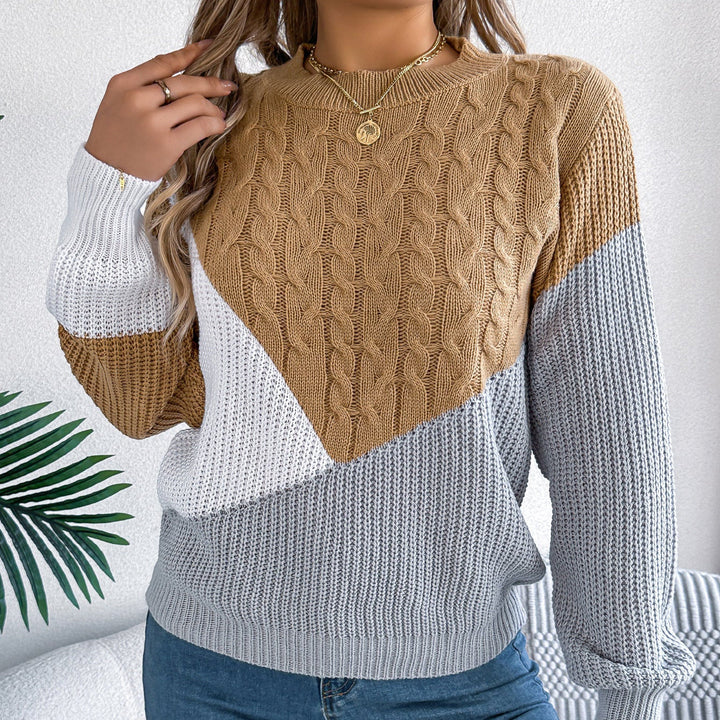 Women's Contrast Knit Jumper | Casual