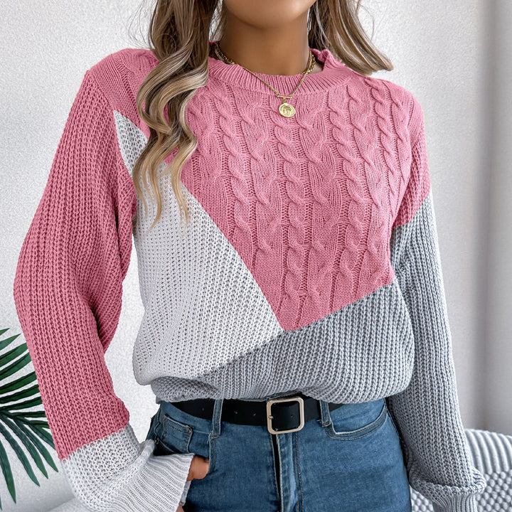Women's Contrast Knit Jumper | Casual