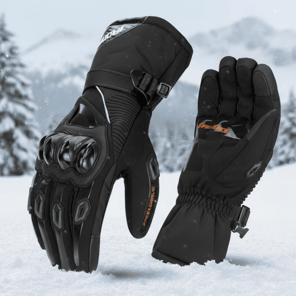 Men's Warm Motorcycle Riding Gloves | Winter