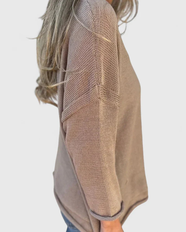 Women's Relaxed Fit 3/4 Sleeve Top | V-Neck