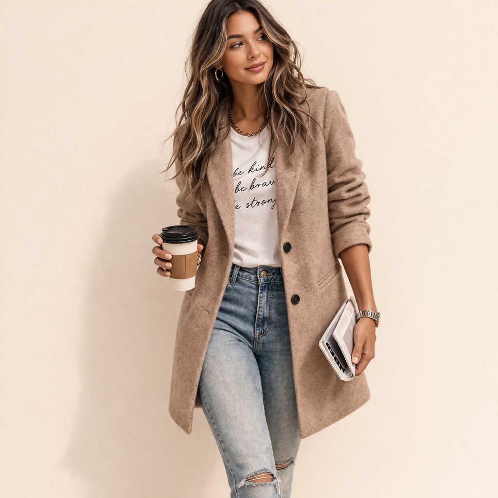 Women’s Relaxed Fit Trench Coat | Front Pockets