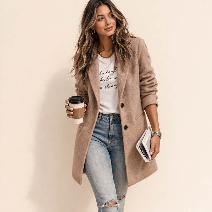 Women’s Relaxed Fit Trench Coat | Front Pockets