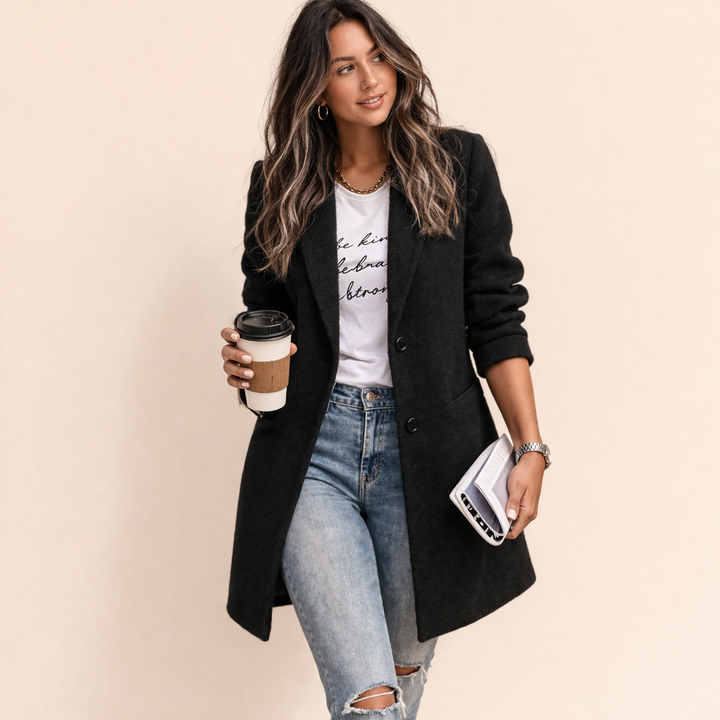 Women’s Relaxed Fit Trench Coat | Front Pockets