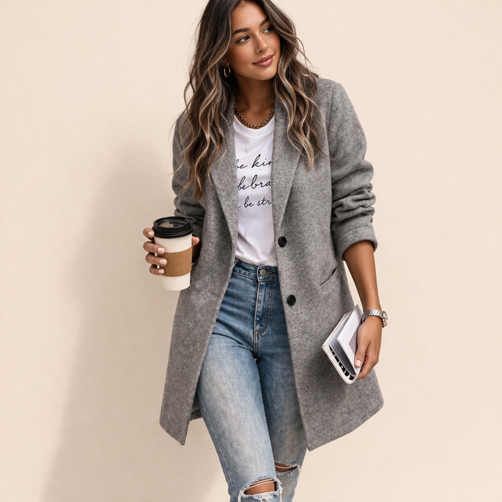 Women’s Relaxed Fit Trench Coat | Front Pockets
