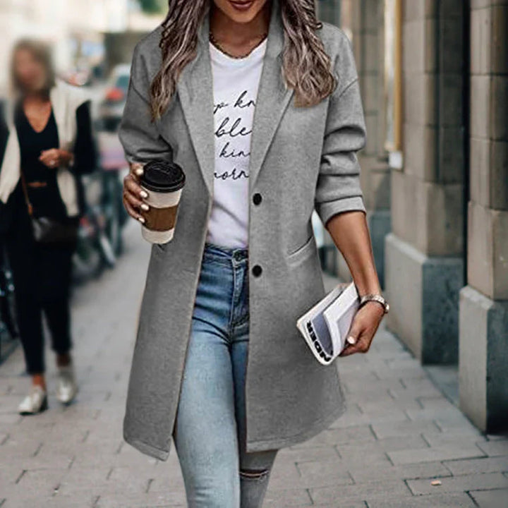 Women’s Relaxed Fit Trench Coat | Front Pockets