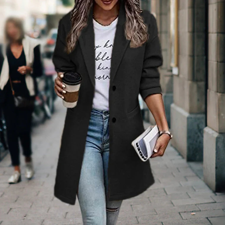 Women’s Relaxed Fit Trench Coat | Front Pockets