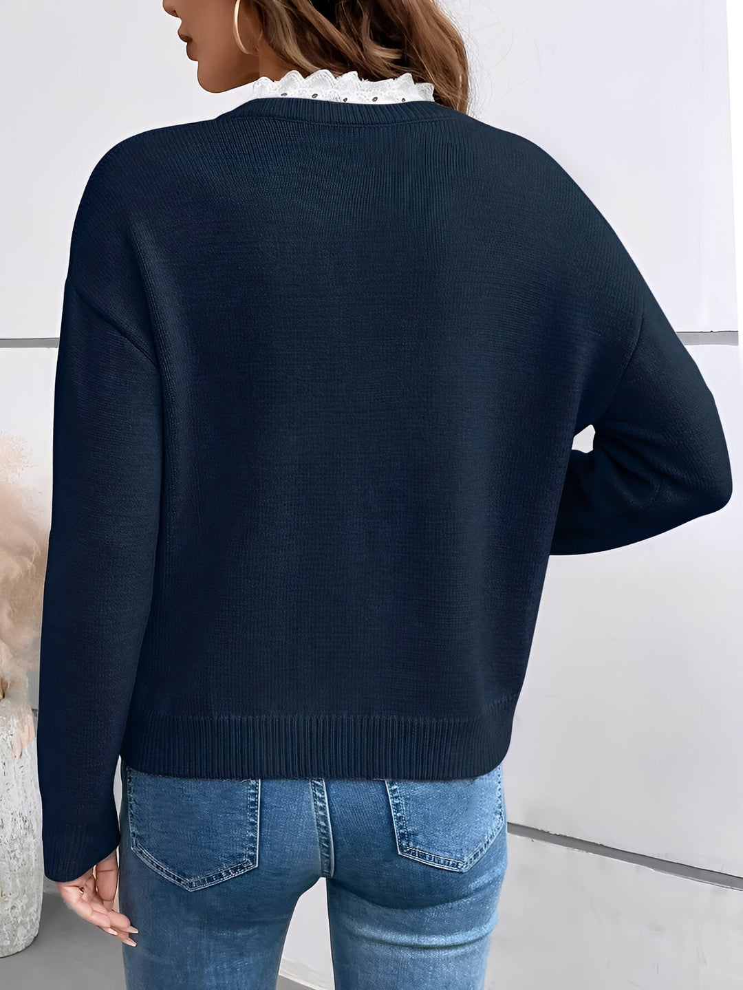 Women's Split Neck Jumper | Casual