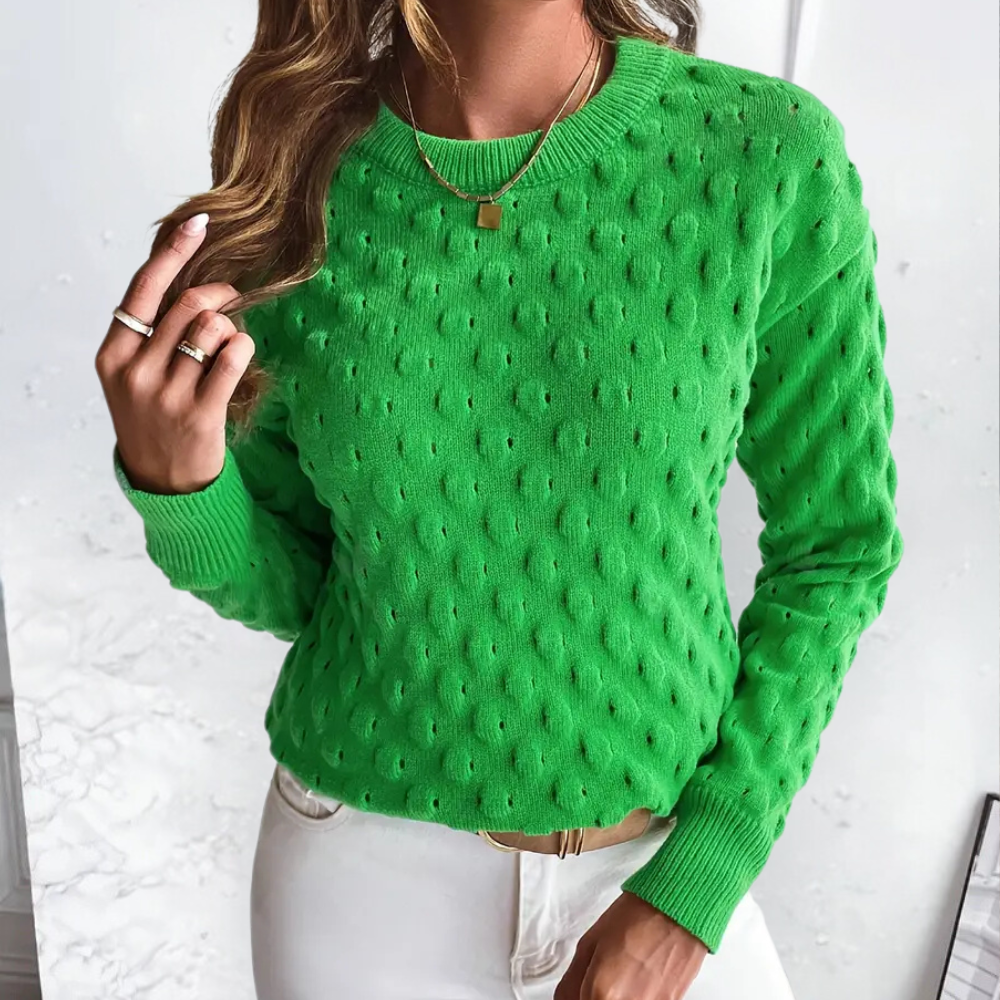 Women’s Cable Knit Jumper | Crew Neck
