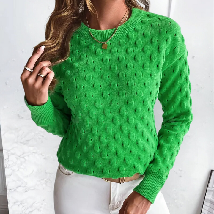 Women’s Cable Knit Jumper | Crew Neck