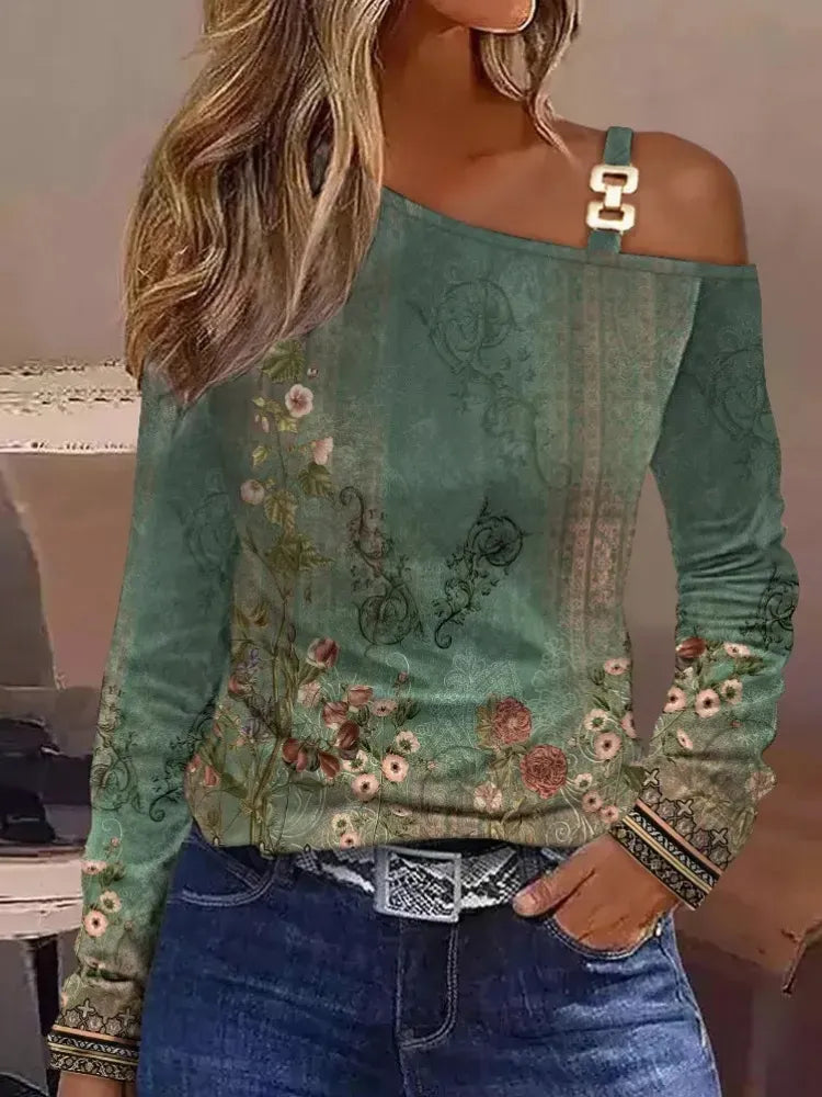 Women's Asymmetric Patterned Jumper | Stylish