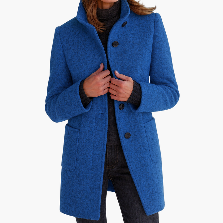 Women's Tailored Winter Coat | Stand Collar