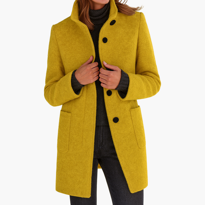 Women's Tailored Winter Coat | Stand Collar