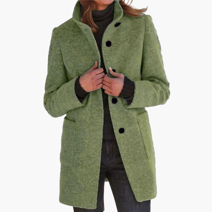 Women's Tailored Winter Coat | Stand Collar
