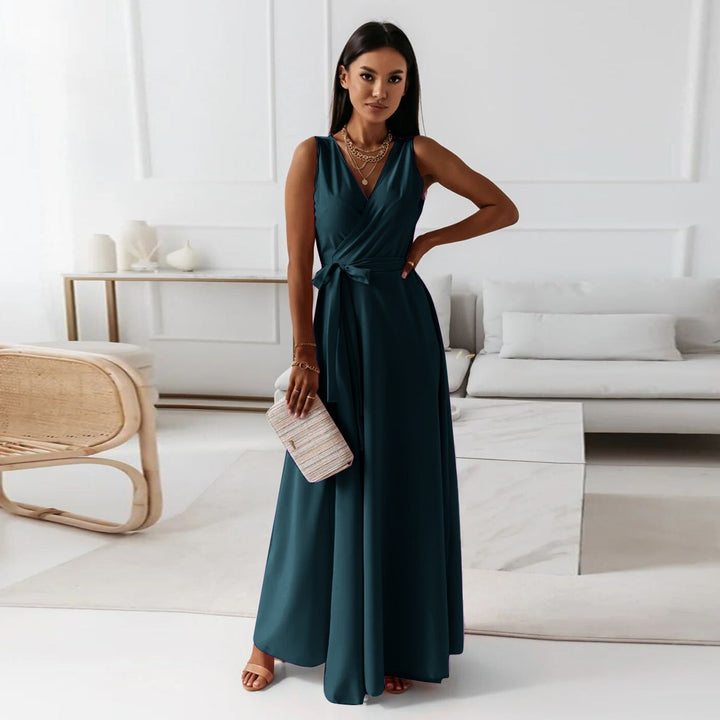 Women's Wedding Guest Elegant Wrap Dress | Maxi