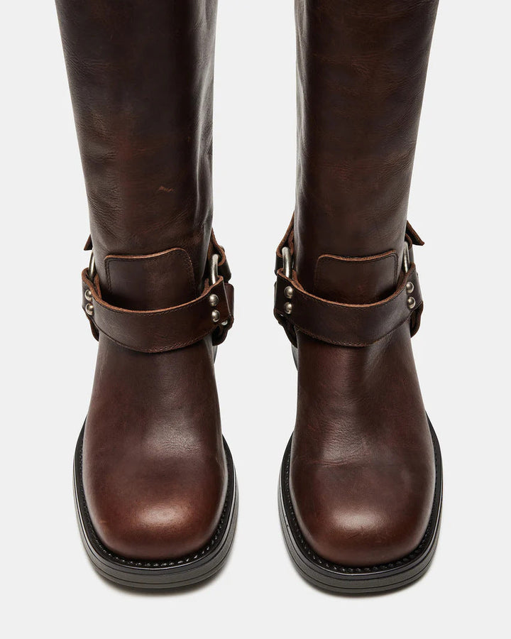Women's Chunky Knee High Boots | Buckles