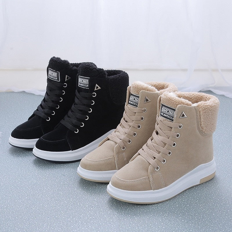 Women's Winter Snow Ankle Boots | Lace Up