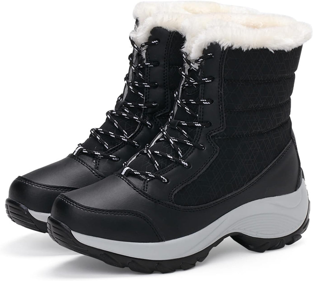 Women's Chunky Lace Up Snow Boots | Winter