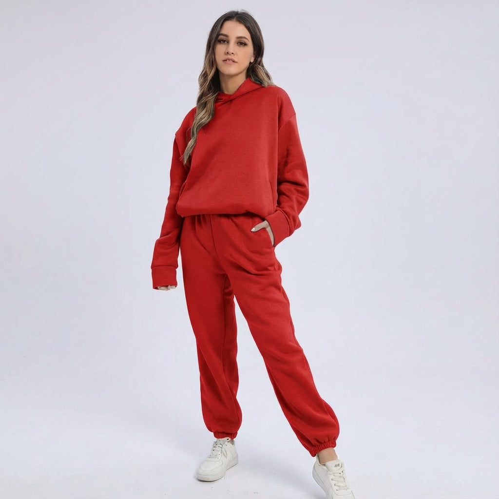 Women's Casual Hooded Tracksuit | Co-Ord