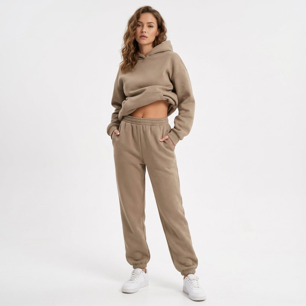 Women's Casual Hooded Tracksuit | Co-Ord