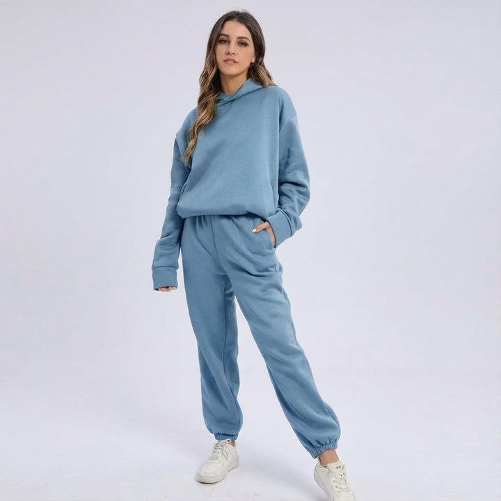Women's Casual Hooded Tracksuit | Co-Ord