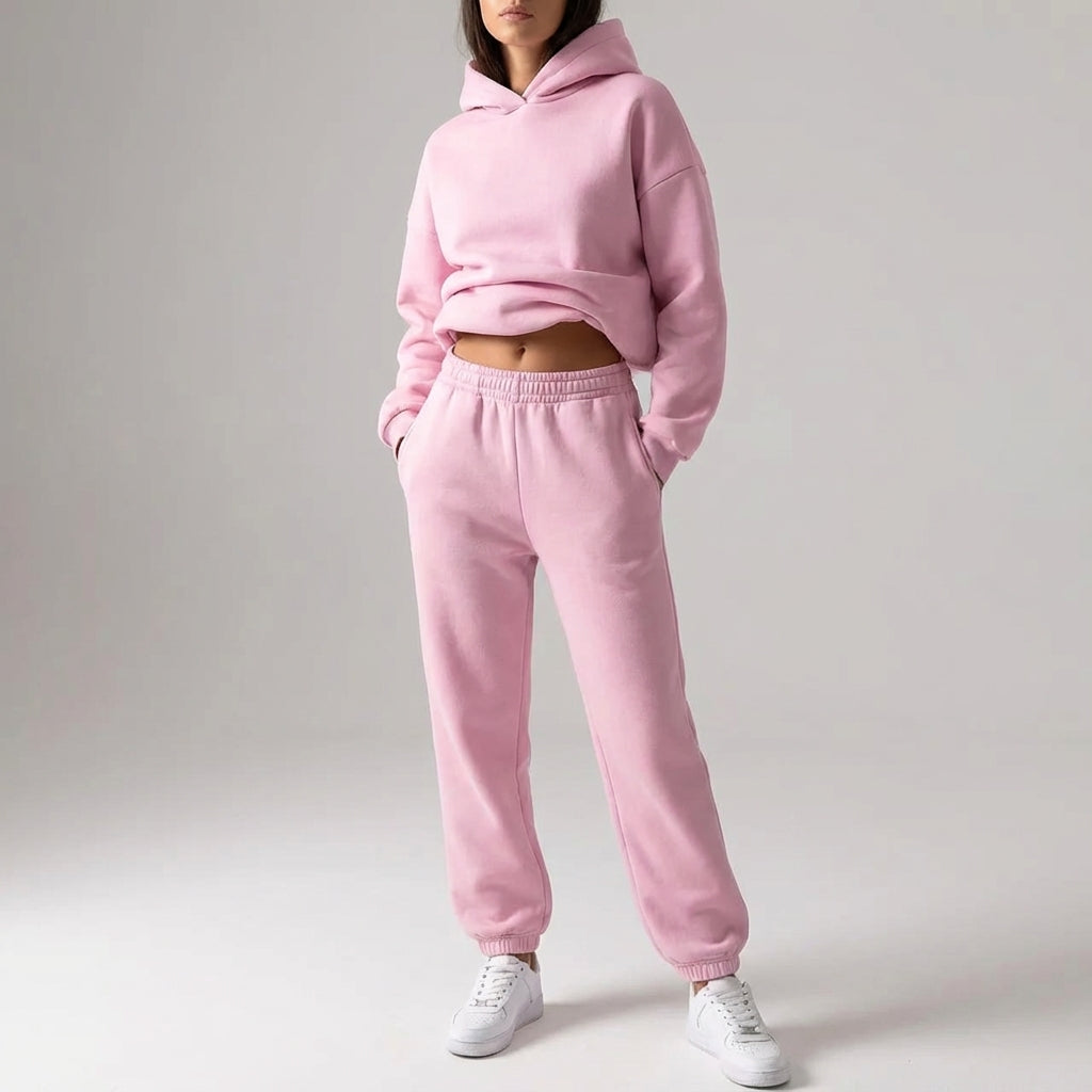 Women's Casual Hooded Tracksuit | Co-Ord