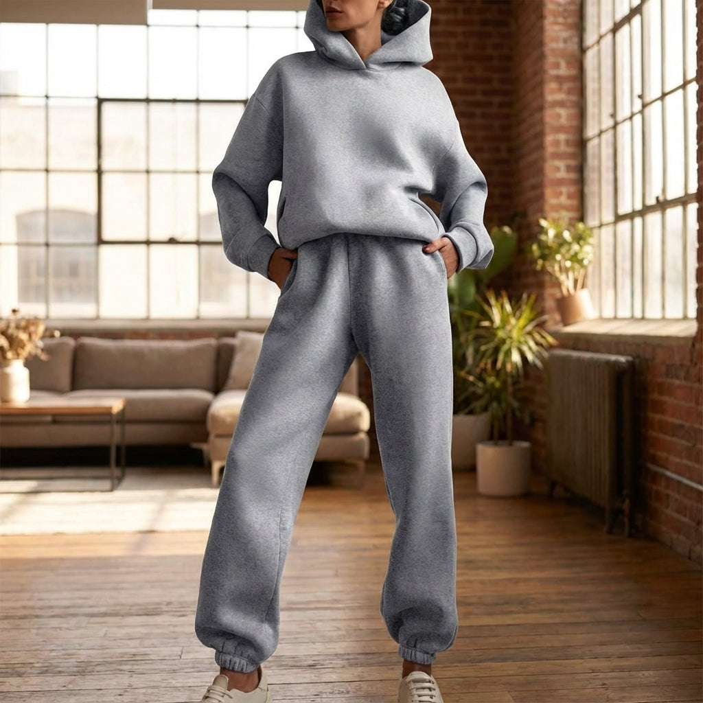 Women's Casual Hooded Tracksuit | Co-Ord