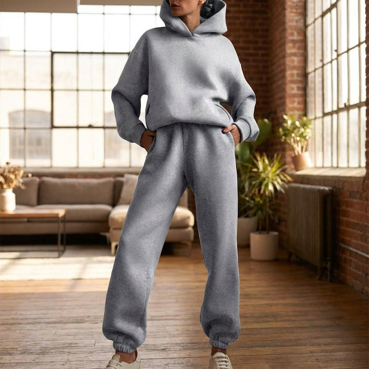 Women's Casual Hooded Tracksuit | Co-Ord