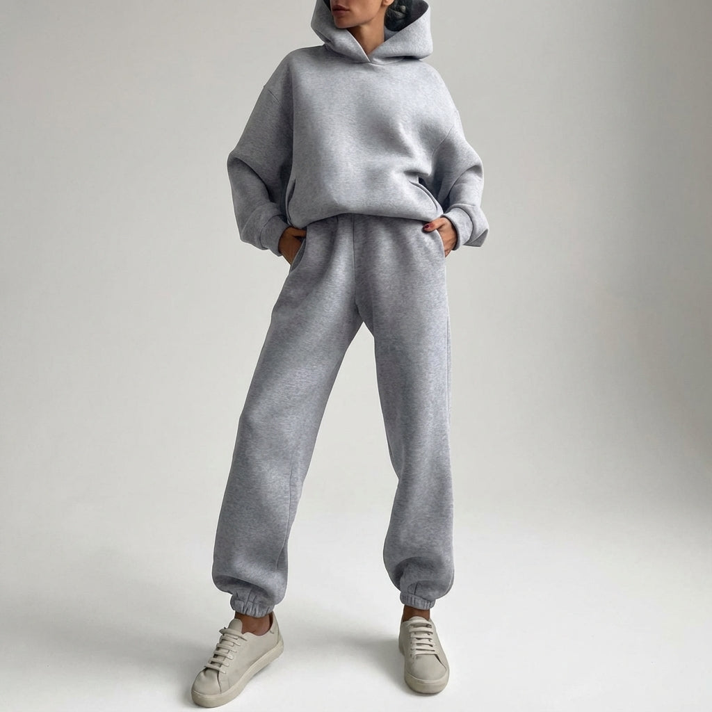 Women's Casual Hooded Tracksuit | Co-Ord