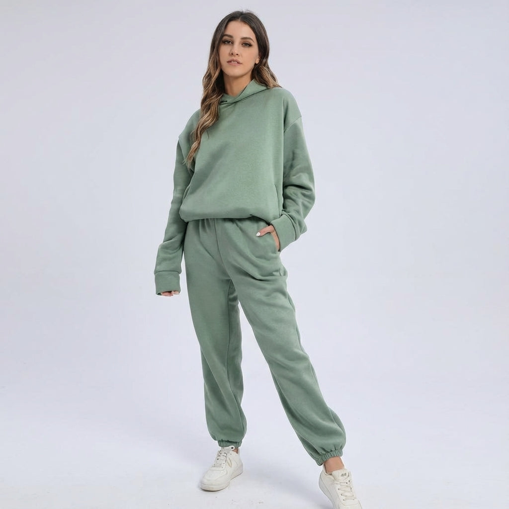 Women's Casual Hooded Tracksuit | Co-Ord