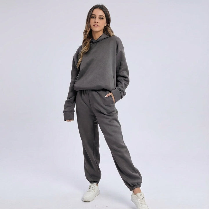 Women's Casual Hooded Tracksuit | Co-Ord