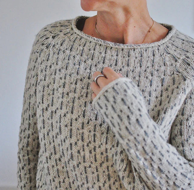 Women's Round Neck Grey Knit Jumper | Winter