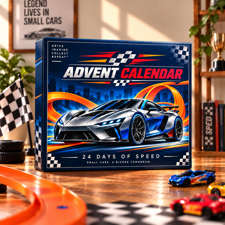 24 Days Racing Car And Accessories Advent Calendar | Christmas