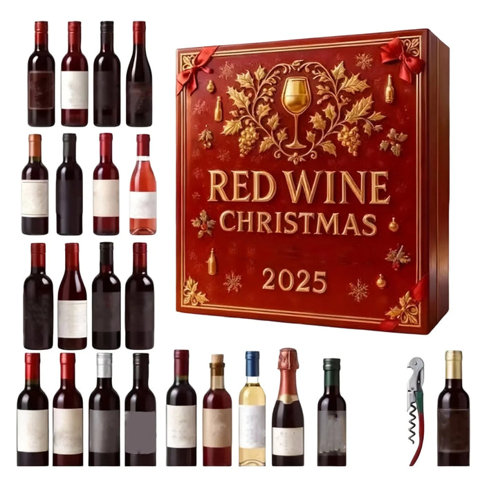 Christmas Wine Bottle Ornament Advent Calendar | 24 Days