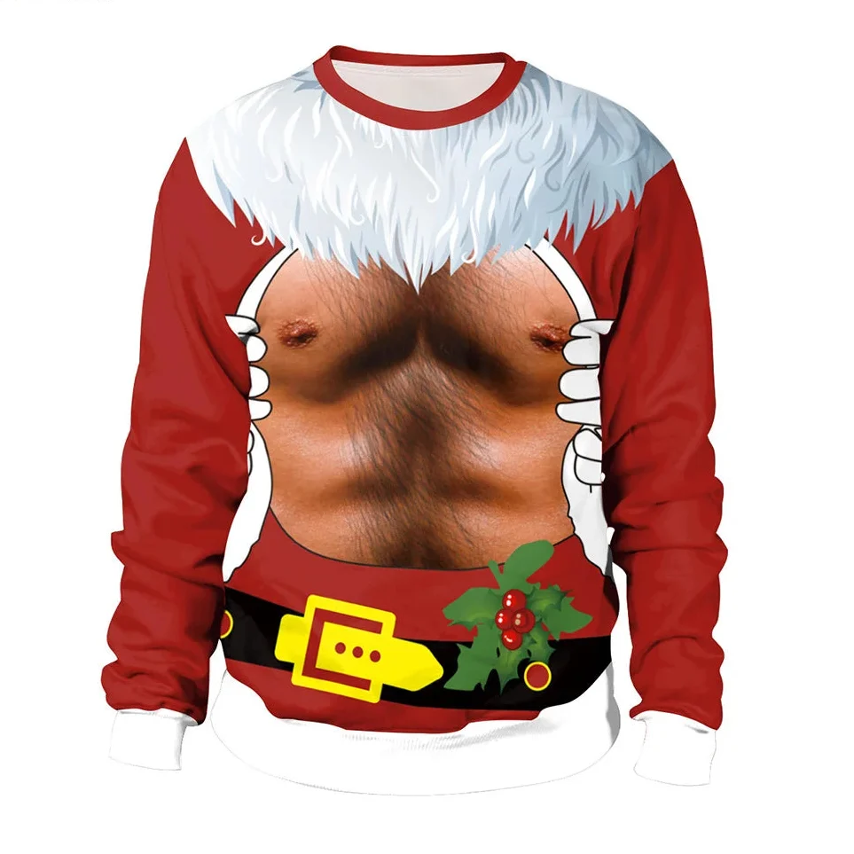 Men's Winter Round Neck Christmas Jumper | Long Sleeve